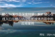 糖心TV美杜莎深度特辑：解析糖心在线入口与糖心Vlog在新媒体内容中的应用案例