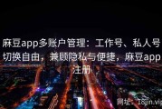 麻豆app多账户管理：工作号、私人号切换自由，兼顾隐私与便捷，麻豆app注册