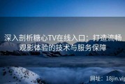 深入剖析糖心TV在线入口：打造流畅观影体验的技术与服务保障