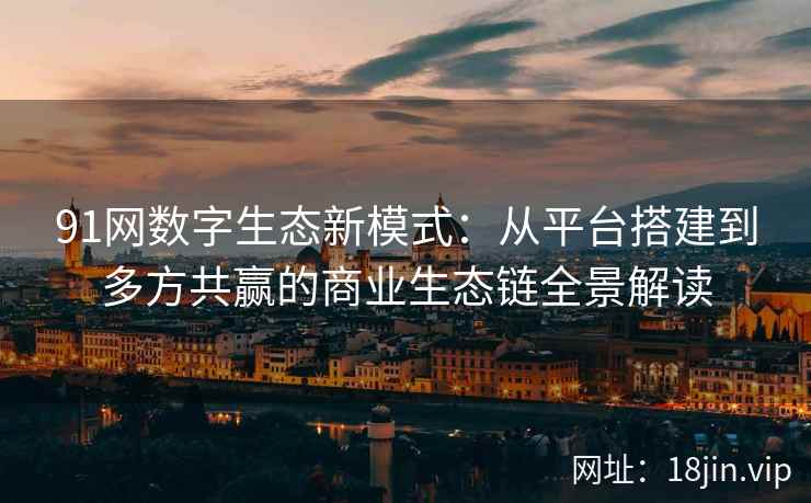 91网数字生态新模式：从平台搭建到多方共赢的商业生态链全景解读
