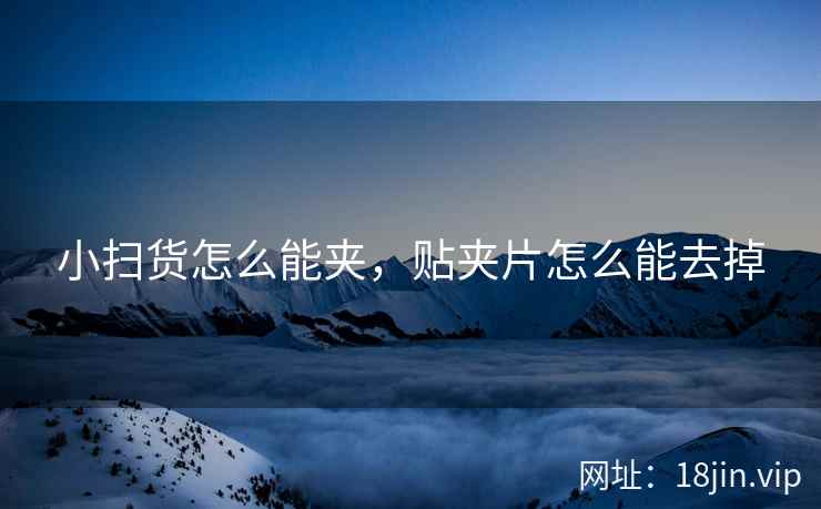 小扫货怎么能夹，贴夹片怎么能去掉
