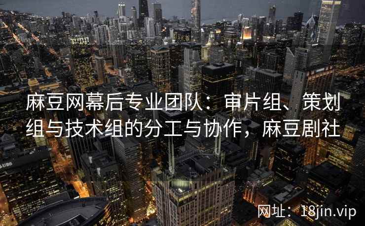 麻豆网幕后专业团队：审片组、策划组与技术组的分工与协作，麻豆剧社